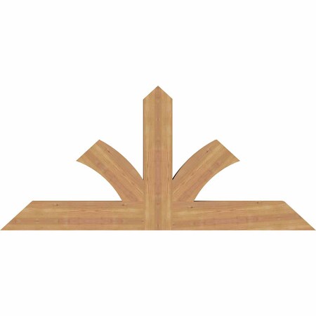 Ekena Millwork Richland Timber Gable Bracket, Western Red Cedar, 60"W x 27"H x 3 1/2"D x 5 1/2"F, 11/12 Pitch GBW060X27X0406RIC00SWR
